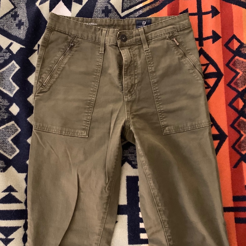 AG green chinos, skinny fit